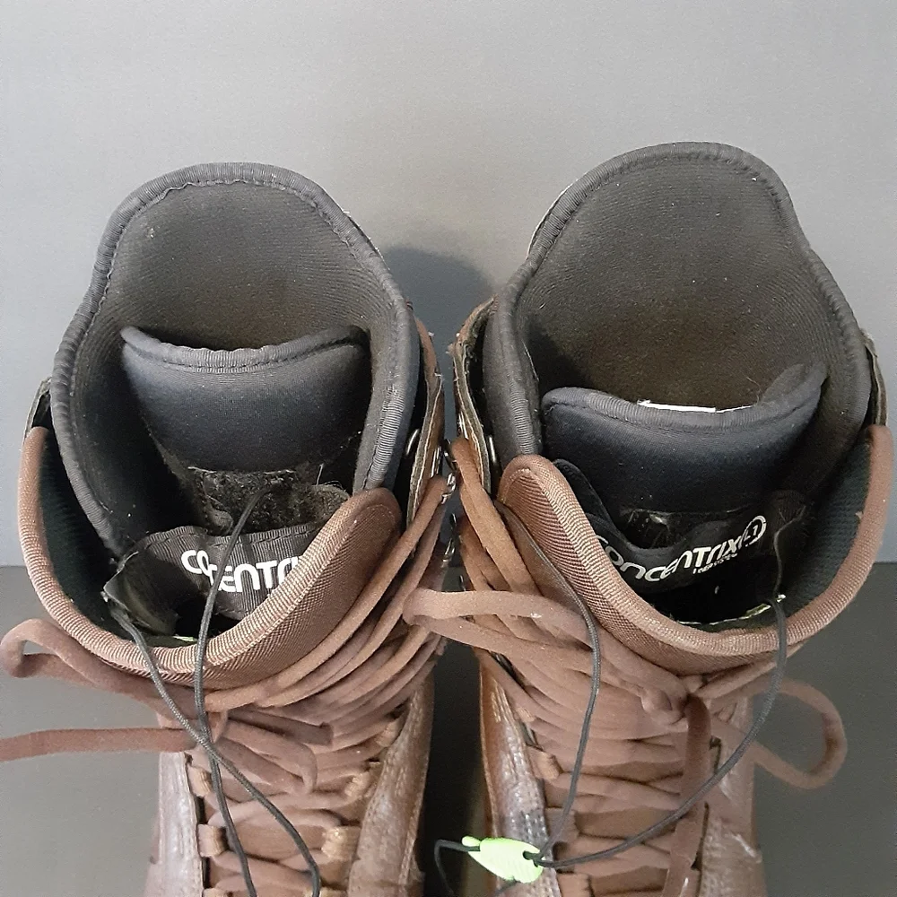 FORUM RECON CONCENTRIX L1 CHOCOLATE BROWN SNOWBOARD BOOT MENS 8.5 WMS 10 EU 41.5